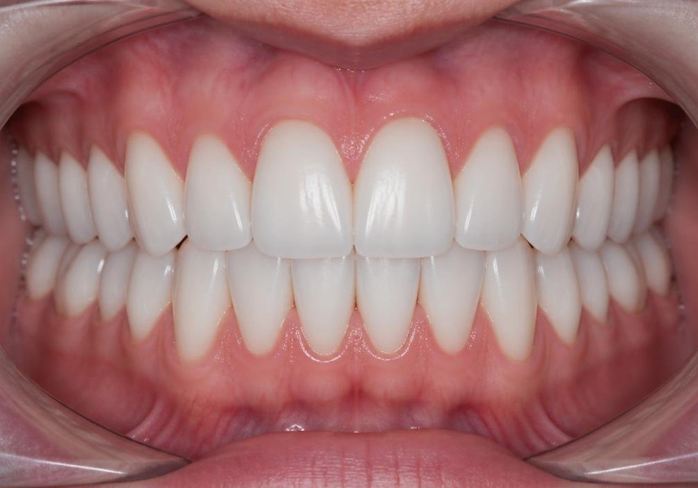 Veneers & whitening makeover — after treatment at Hema Dental